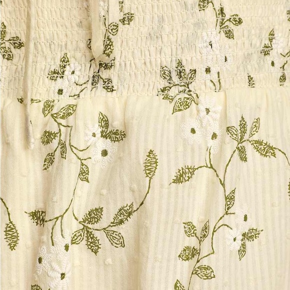 Lulu's “Doting Over You” Light Yellow Floral Print Smocked Mini Dress - Picture 2 of 7